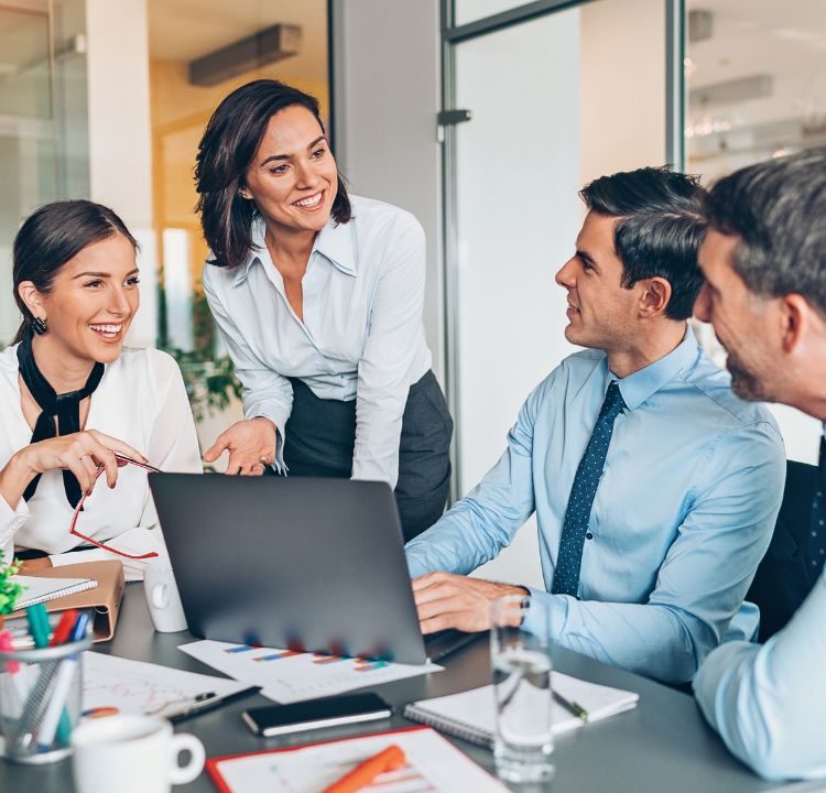 A professional team planning launch support